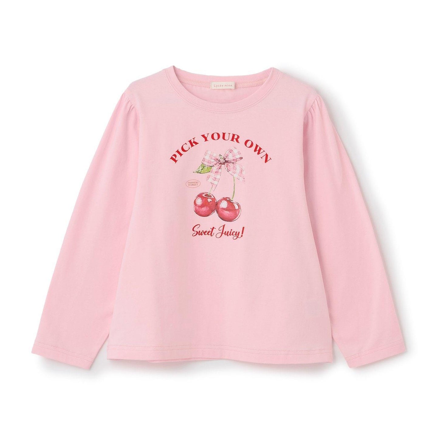 速幹防曬不變形 拼色水果印花 蓬袖A字版型 Lycee mine芭蕾系列 T恤