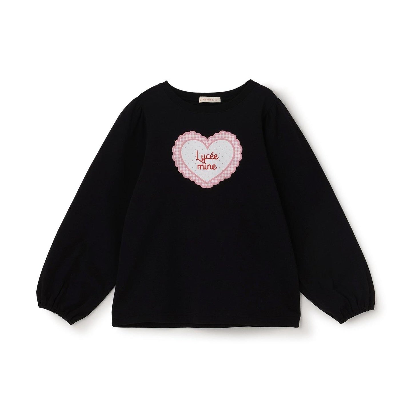 速幹抗UV防變形 心形印花 蓬鬆泡泡袖 Lycee mine 芭蕾系列 T恤