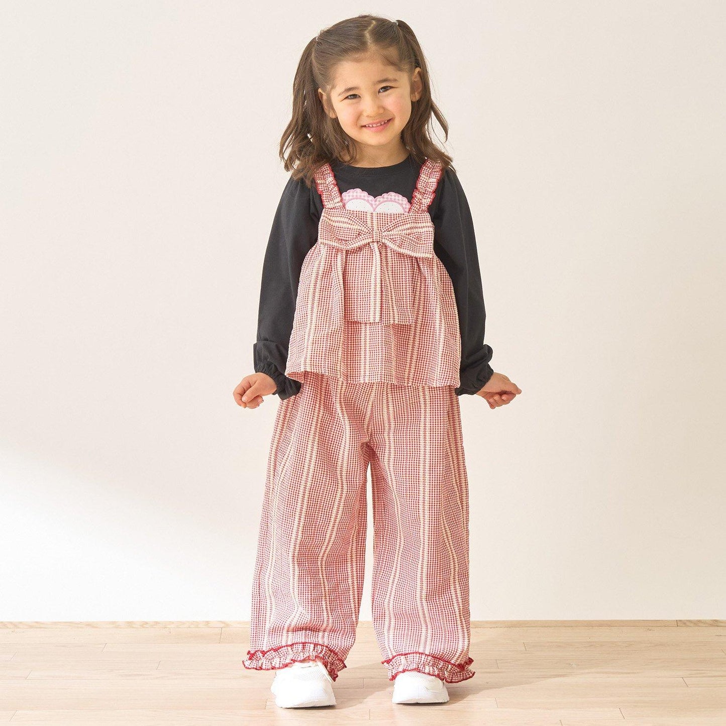 蝴蝶結吊帶上衣＋寬鬆長褲 套裝 Lycee mine芭蕾系列