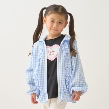 防紫外線加工 格紋荷葉邊 Lycee mine芭蕾系列 夾克外套