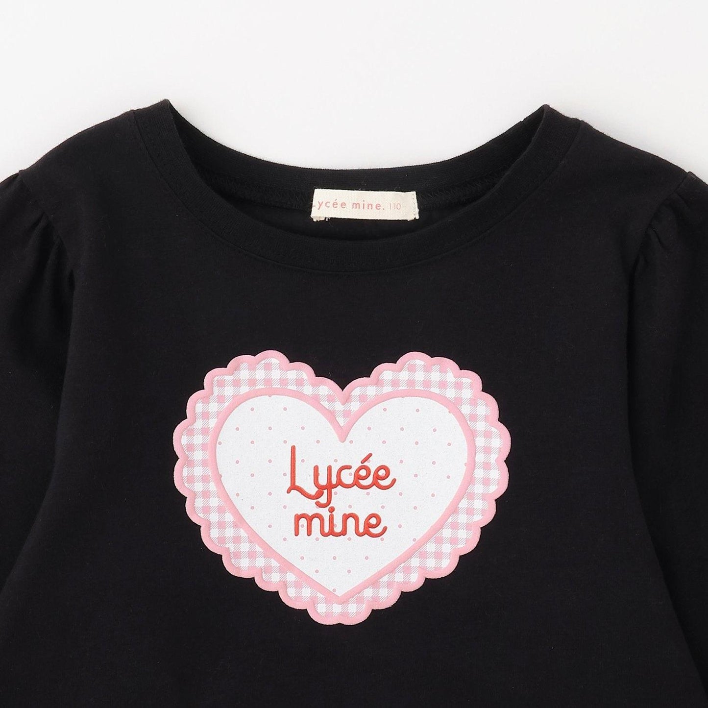 速幹抗UV防變形 心形印花 蓬鬆泡泡袖 Lycee mine 芭蕾系列 T恤