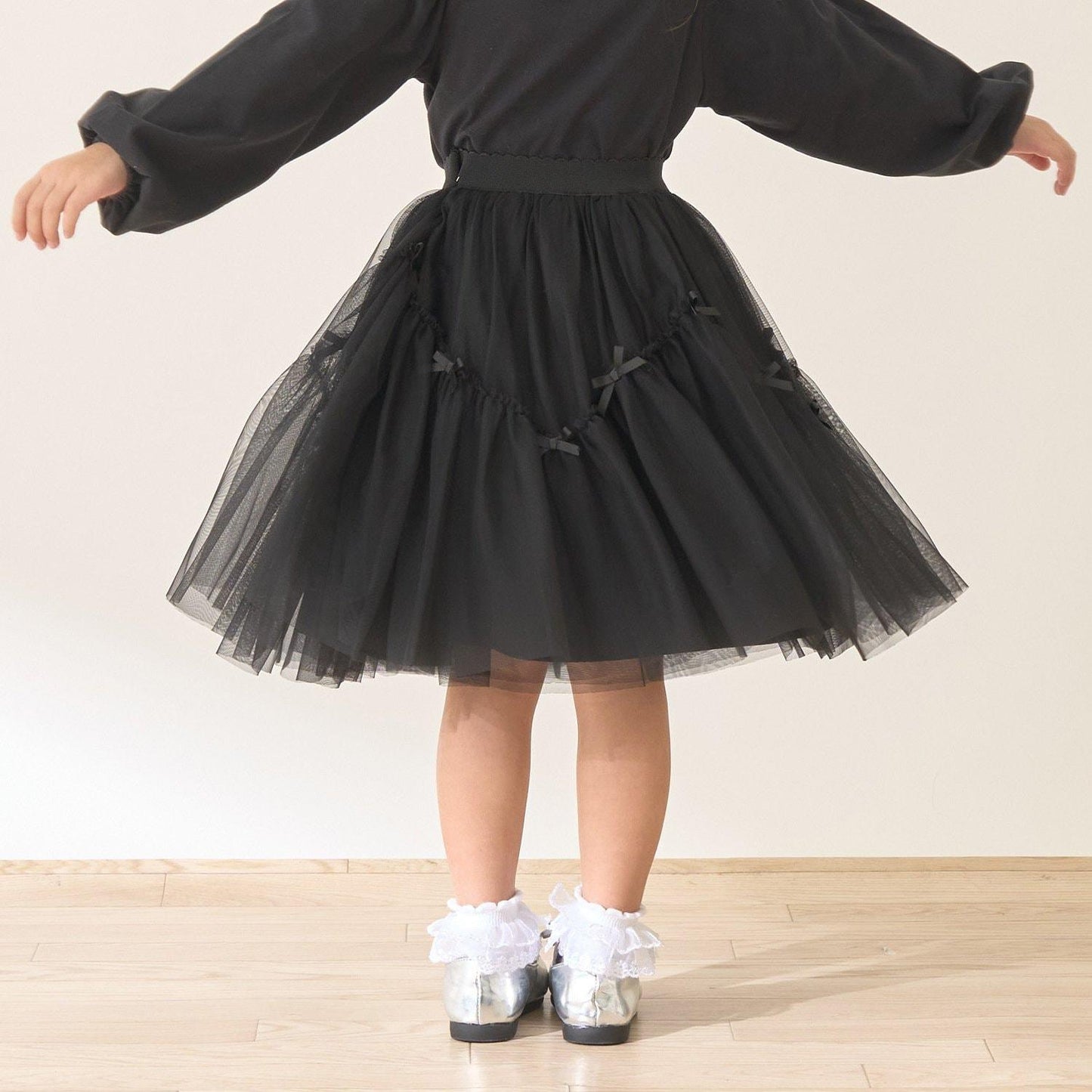 波浪拼接＋多褶設計＋網紗半身裙 Lycee mine Ballet系列
