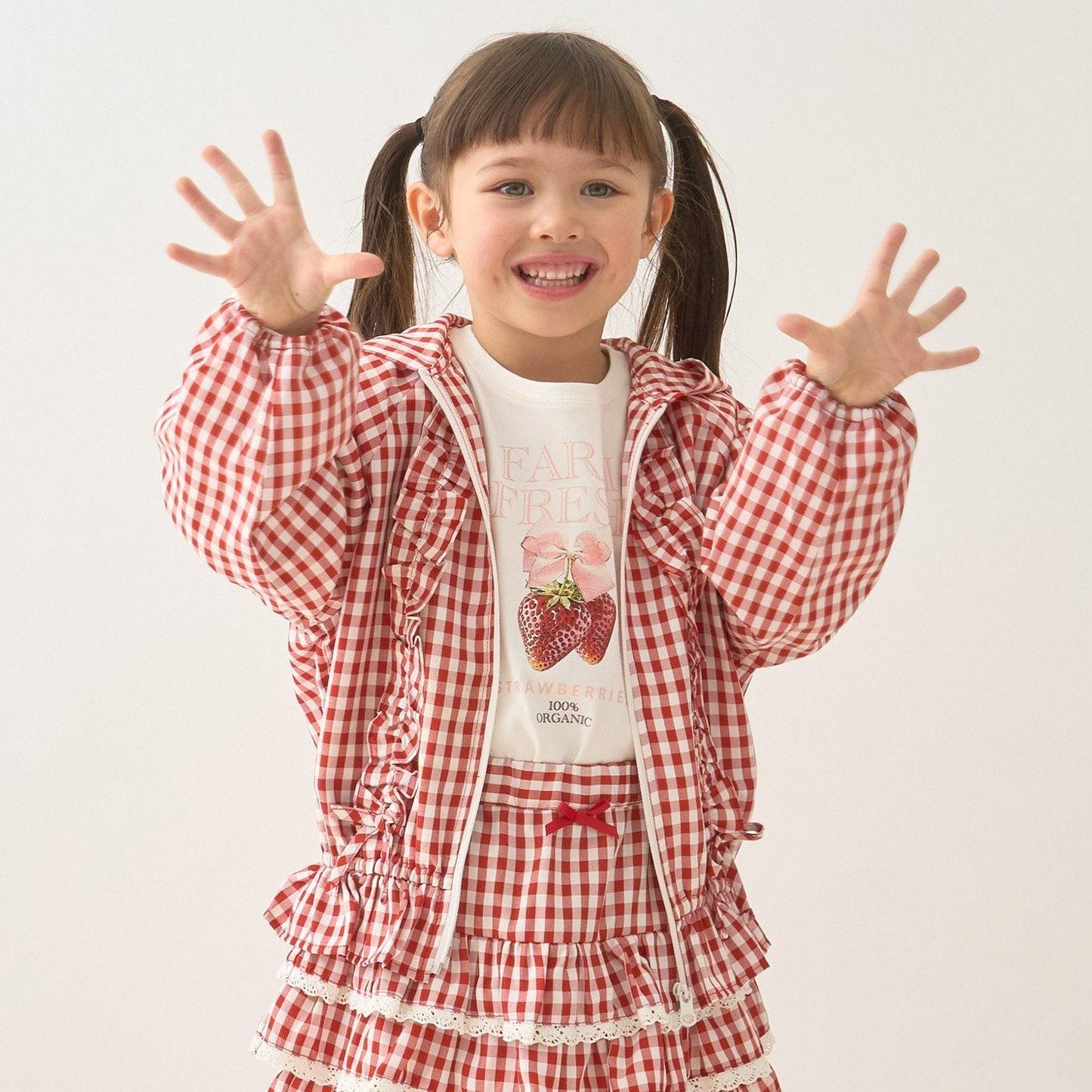 防紫外線加工 格紋荷葉邊 Lycee mine芭蕾系列 夾克外套