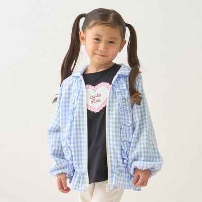 防紫外線加工 格紋荷葉邊 Lycee mine芭蕾系列 夾克外套