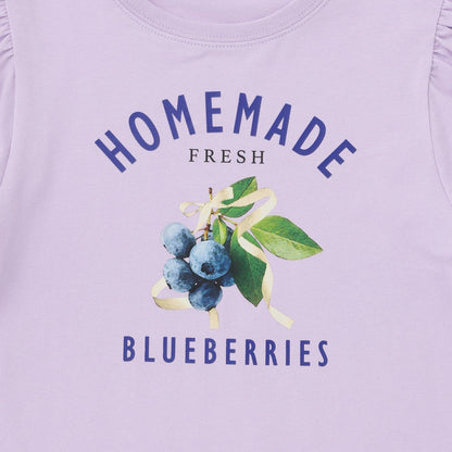 速幹防曬不變形 拼色水果印花 蓬袖A字版型 Lycee mine芭蕾系列 T恤