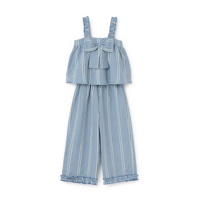 蝴蝶結吊帶上衣＋寬鬆長褲 套裝 Lycee mine芭蕾系列