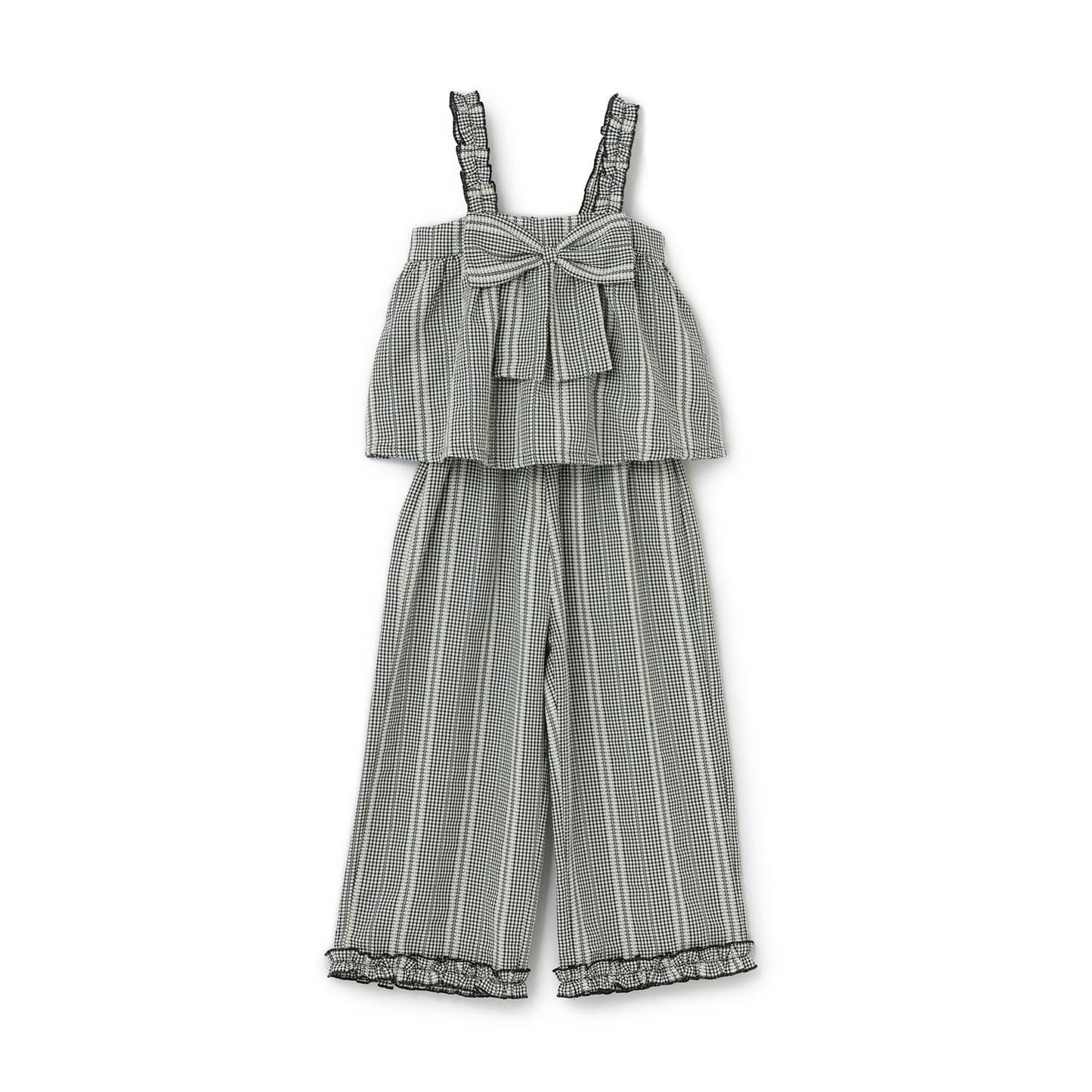 蝴蝶結吊帶上衣＋寬鬆長褲 套裝 Lycee mine芭蕾系列