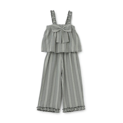 蝴蝶結吊帶上衣＋寬鬆長褲 套裝 Lycee mine芭蕾系列