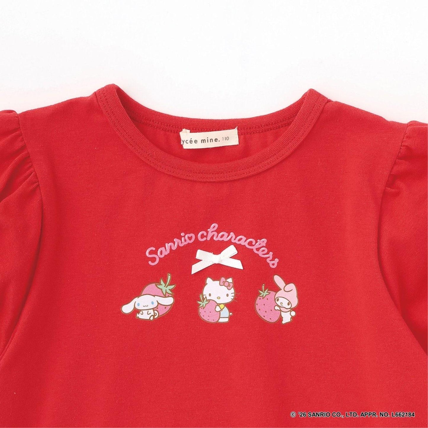 サンリオキャラクターズ（三麗鷗角色） 草莓小屋印花T恤