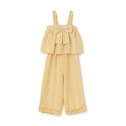 蝴蝶結吊帶上衣＋寬鬆長褲 套裝 Lycee mine芭蕾系列