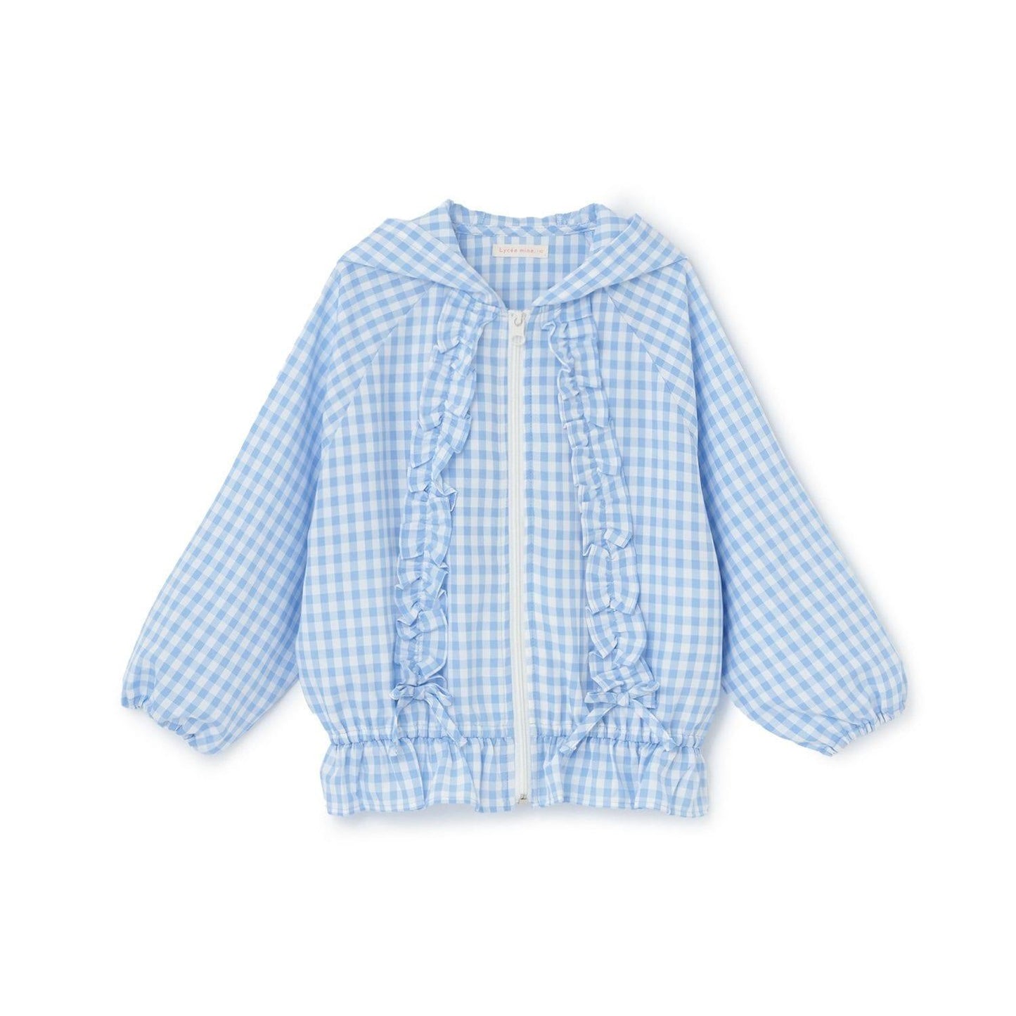 防紫外線加工 格紋荷葉邊 Lycee mine芭蕾系列 夾克外套