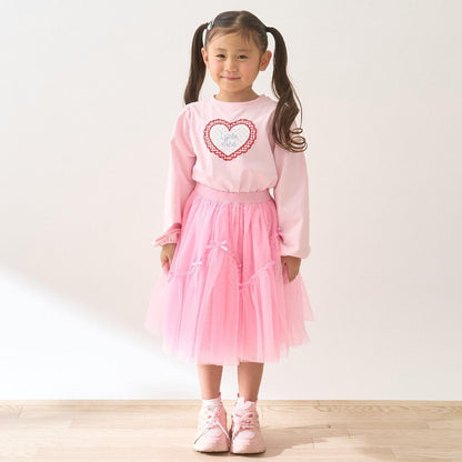 速幹抗UV防變形 心形印花 蓬鬆泡泡袖 Lycee mine 芭蕾系列 T恤