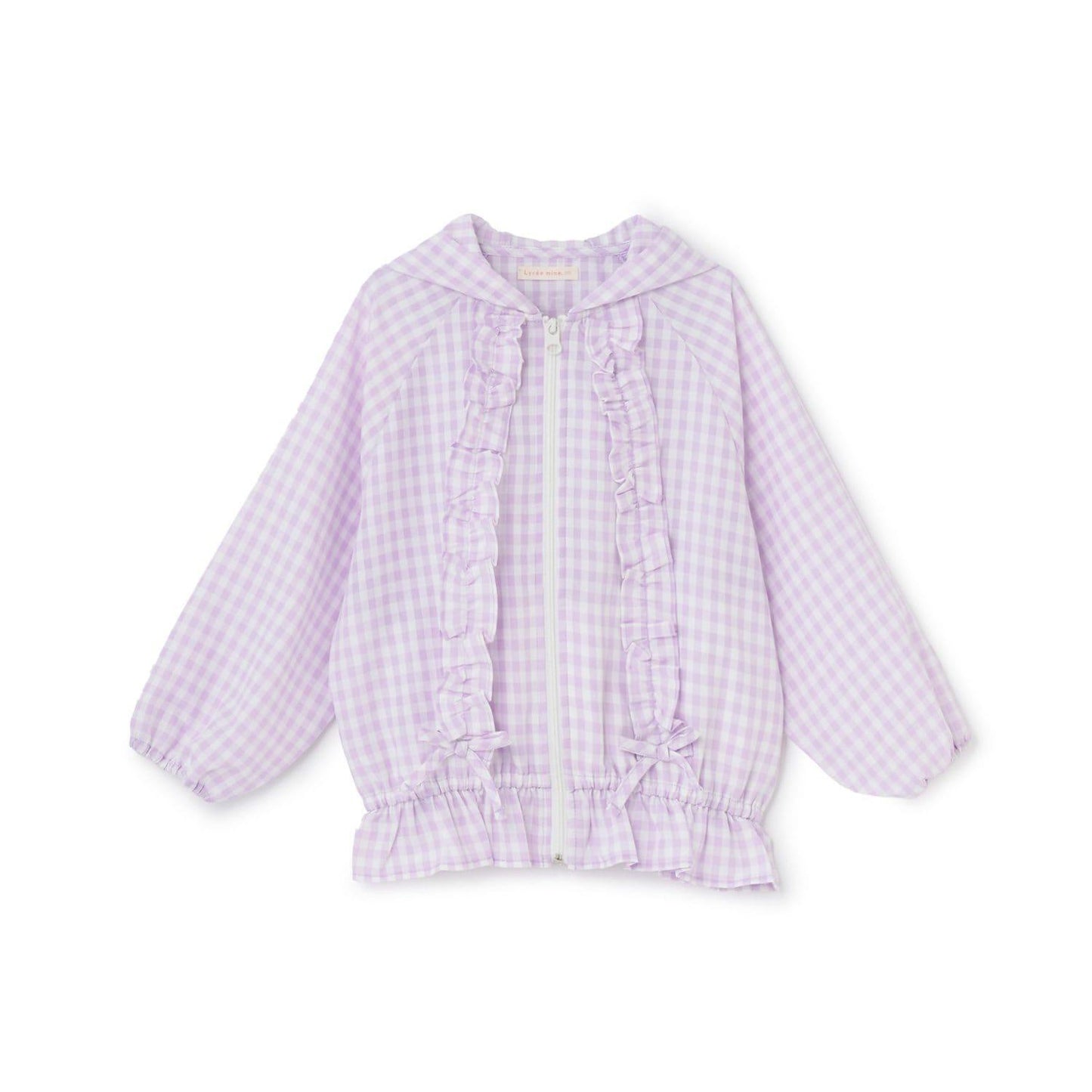 防紫外線加工 格紋荷葉邊 Lycee mine芭蕾系列 夾克外套