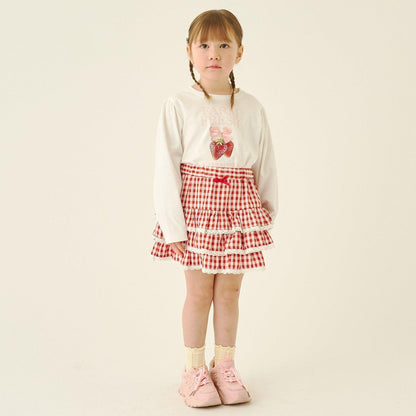 速幹防曬不變形 拼色水果印花 蓬袖A字版型 Lycee mine芭蕾系列 T恤