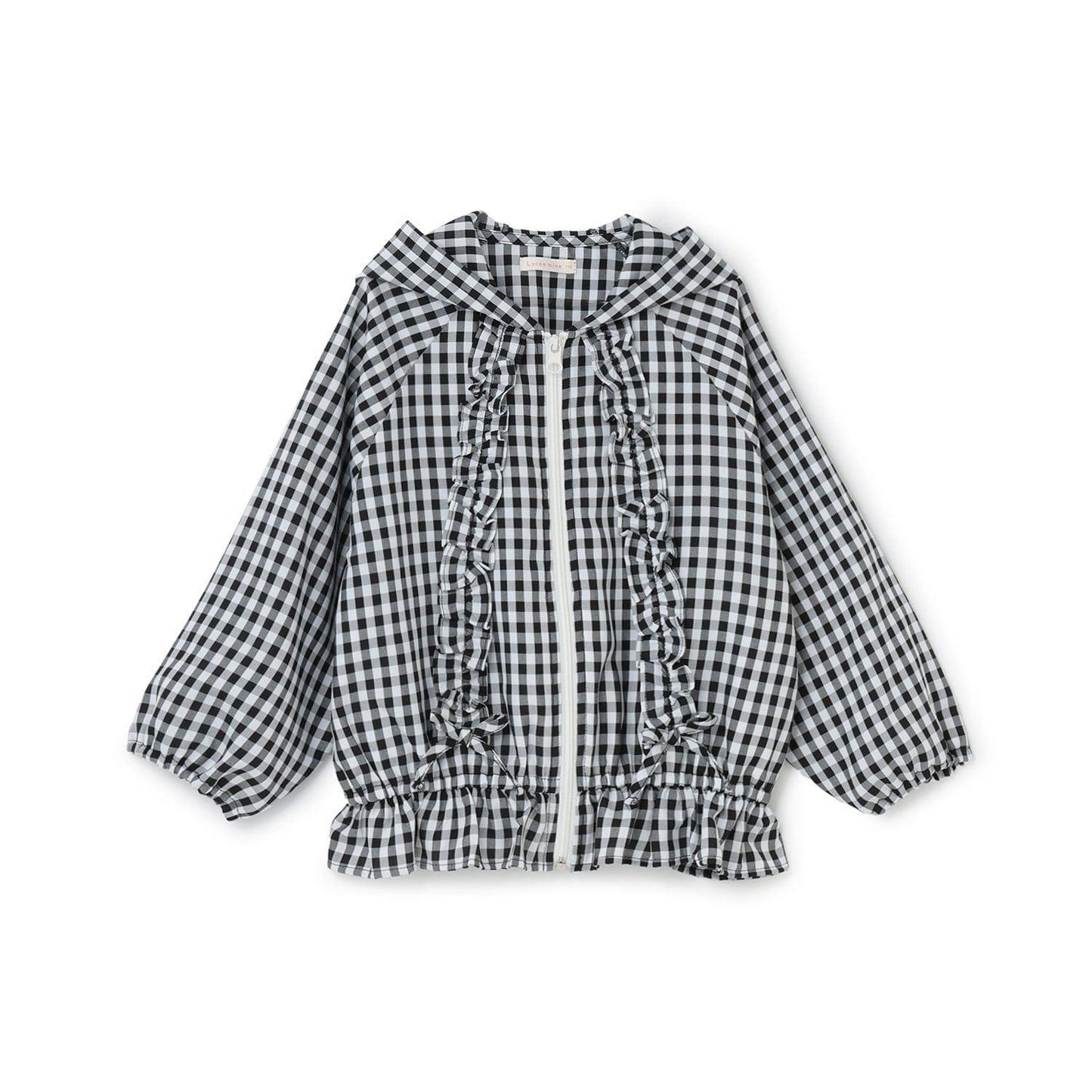 防紫外線加工 格紋荷葉邊 Lycee mine芭蕾系列 夾克外套