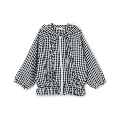 防紫外線加工 格紋荷葉邊 Lycee mine芭蕾系列 夾克外套