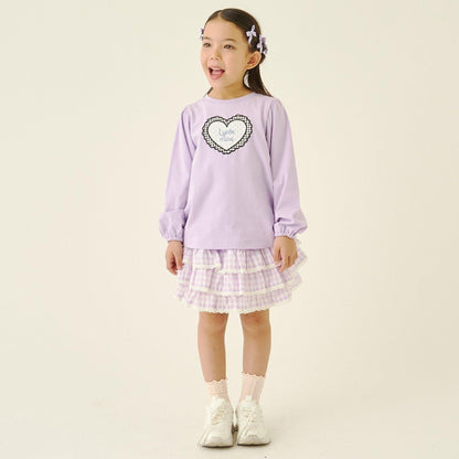 速幹抗UV防變形 心形印花 蓬鬆泡泡袖 Lycee mine 芭蕾系列 T恤