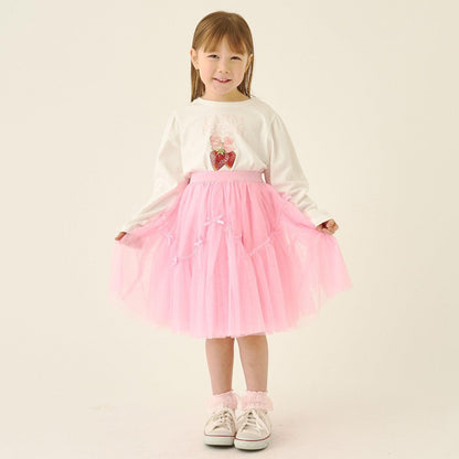 速幹防曬不變形 拼色水果印花 蓬袖A字版型 Lycee mine芭蕾系列 T恤