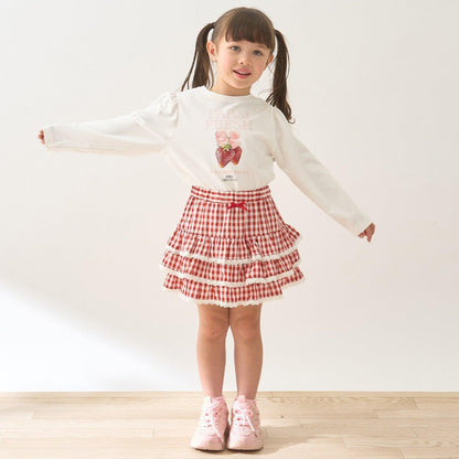 速幹防曬不變形 拼色水果印花 蓬袖A字版型 Lycee mine芭蕾系列 T恤