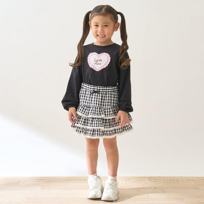 速幹抗UV防變形 心形印花 蓬鬆泡泡袖 Lycee mine 芭蕾系列 T恤