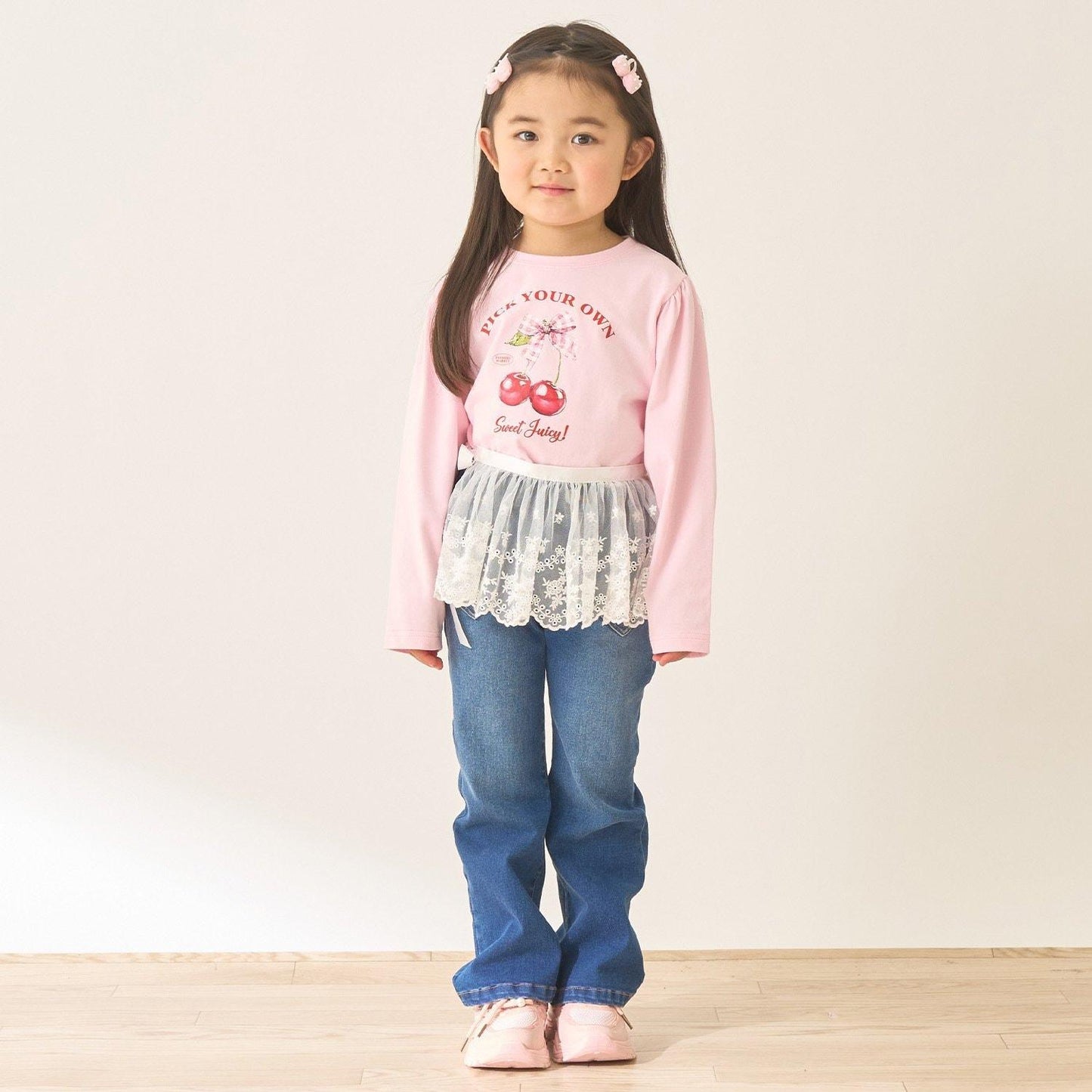 速幹防曬不變形 拼色水果印花 蓬袖A字版型 Lycee mine芭蕾系列 T恤