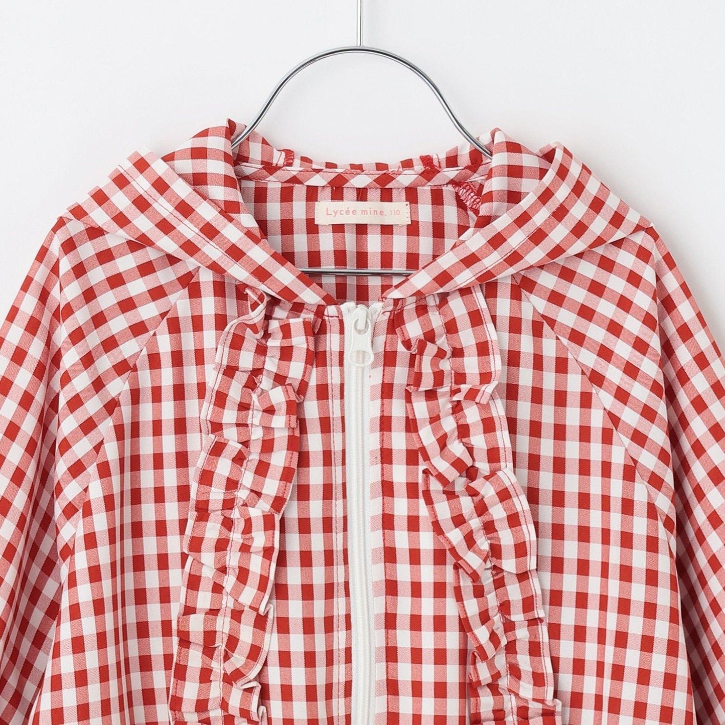 防紫外線加工 格紋荷葉邊 Lycee mine芭蕾系列 夾克外套