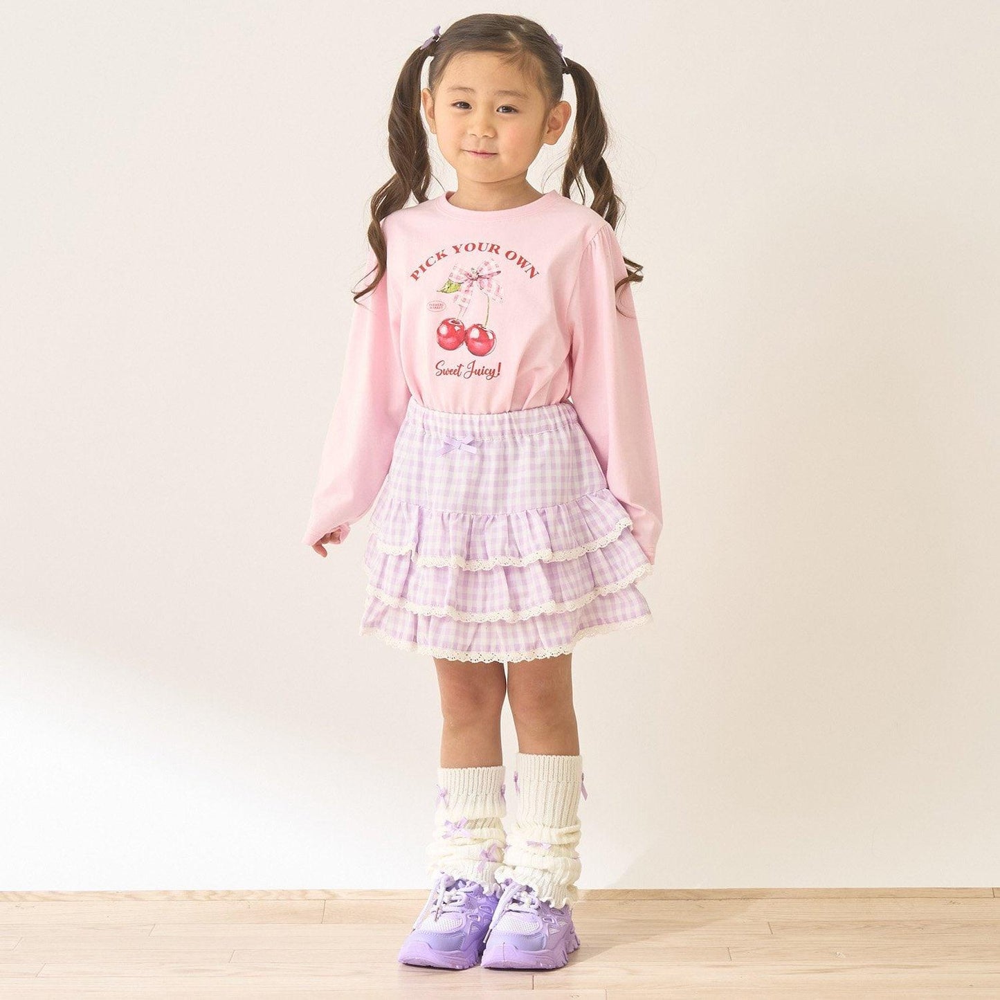 速幹防曬不變形 拼色水果印花 蓬袖A字版型 Lycee mine芭蕾系列 T恤