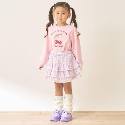 速幹防曬不變形 拼色水果印花 蓬袖A字版型 Lycee mine芭蕾系列 T恤