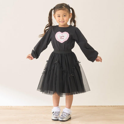 速幹抗UV防變形 心形印花 蓬鬆泡泡袖 Lycee mine 芭蕾系列 T恤