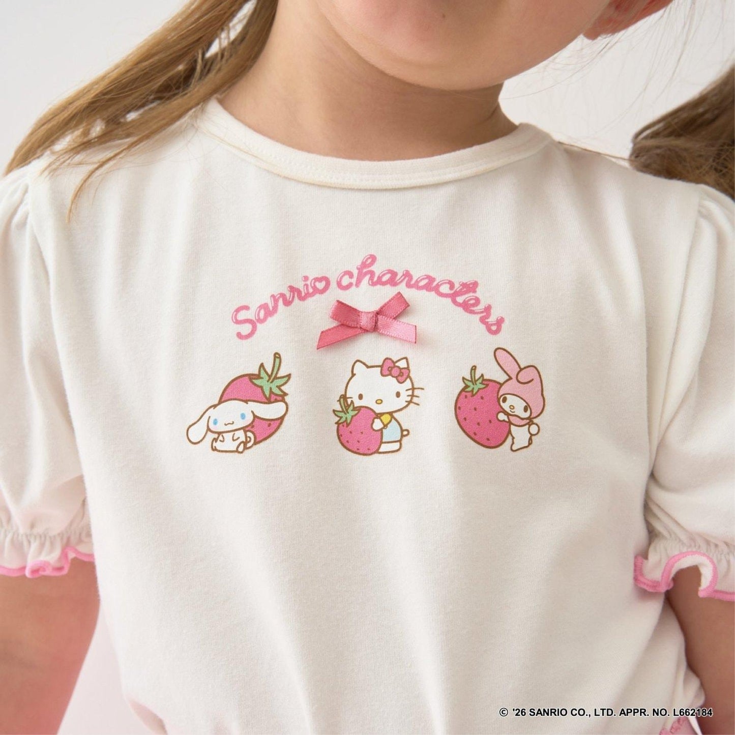 サンリオキャラクターズ（三麗鷗角色） 草莓小屋印花T恤