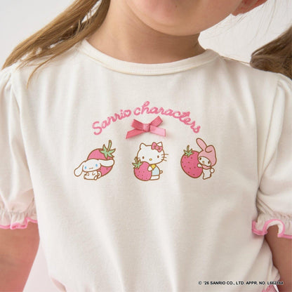 サンリオキャラクターズ（三麗鷗角色） 草莓小屋印花T恤