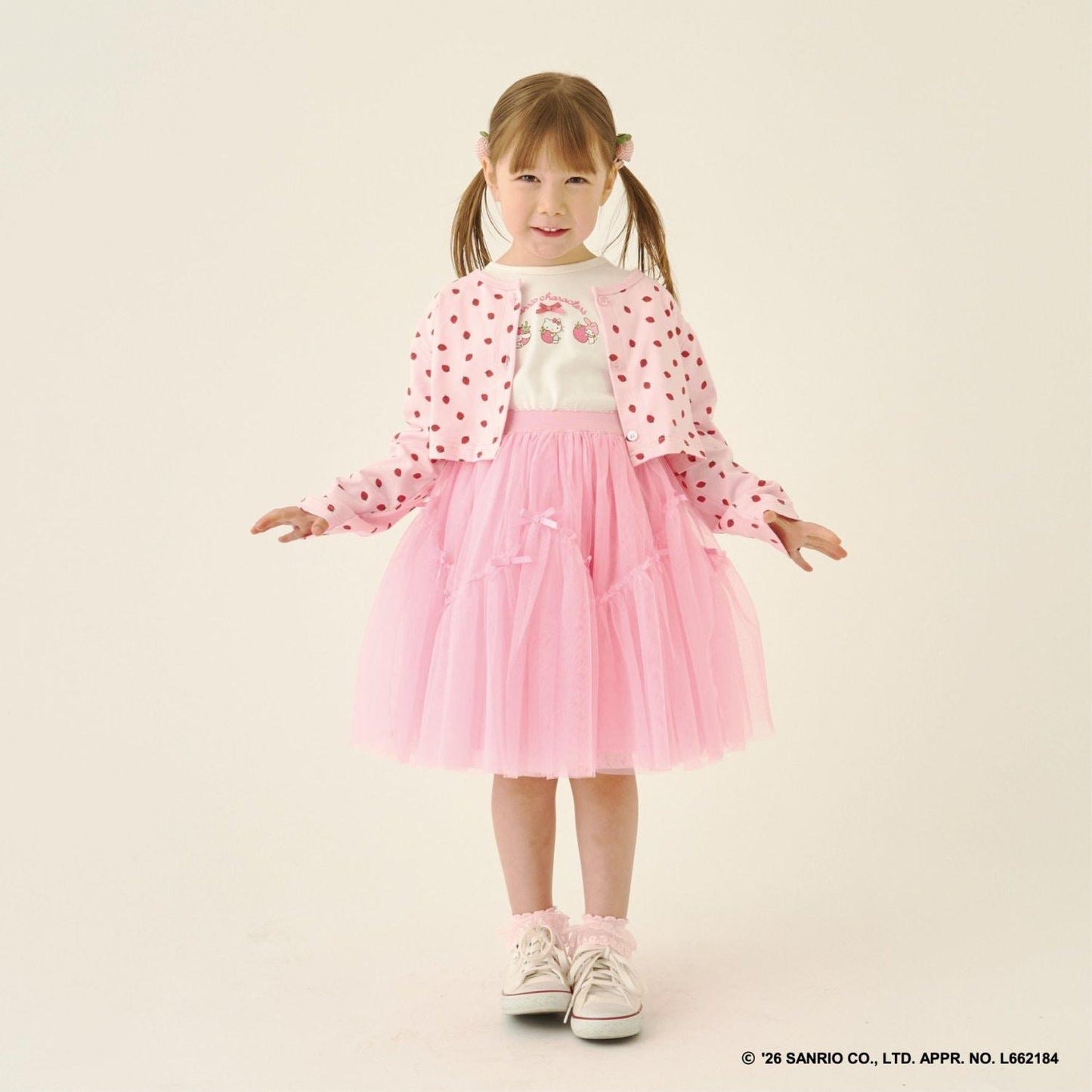 サンリオキャラクターズ（三麗鷗角色） 草莓小屋印花T恤