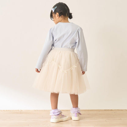 波浪拼接＋多褶設計＋網紗半身裙 Lycee mine Ballet系列