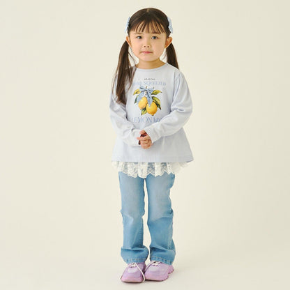 速幹防曬不變形 拼色水果印花 蓬袖A字版型 Lycee mine芭蕾系列 T恤