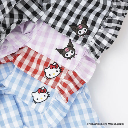 サンリオキャラクターズ（三麗鷗角色） Hello Kitty／庫洛米 組合刺繡襯衫