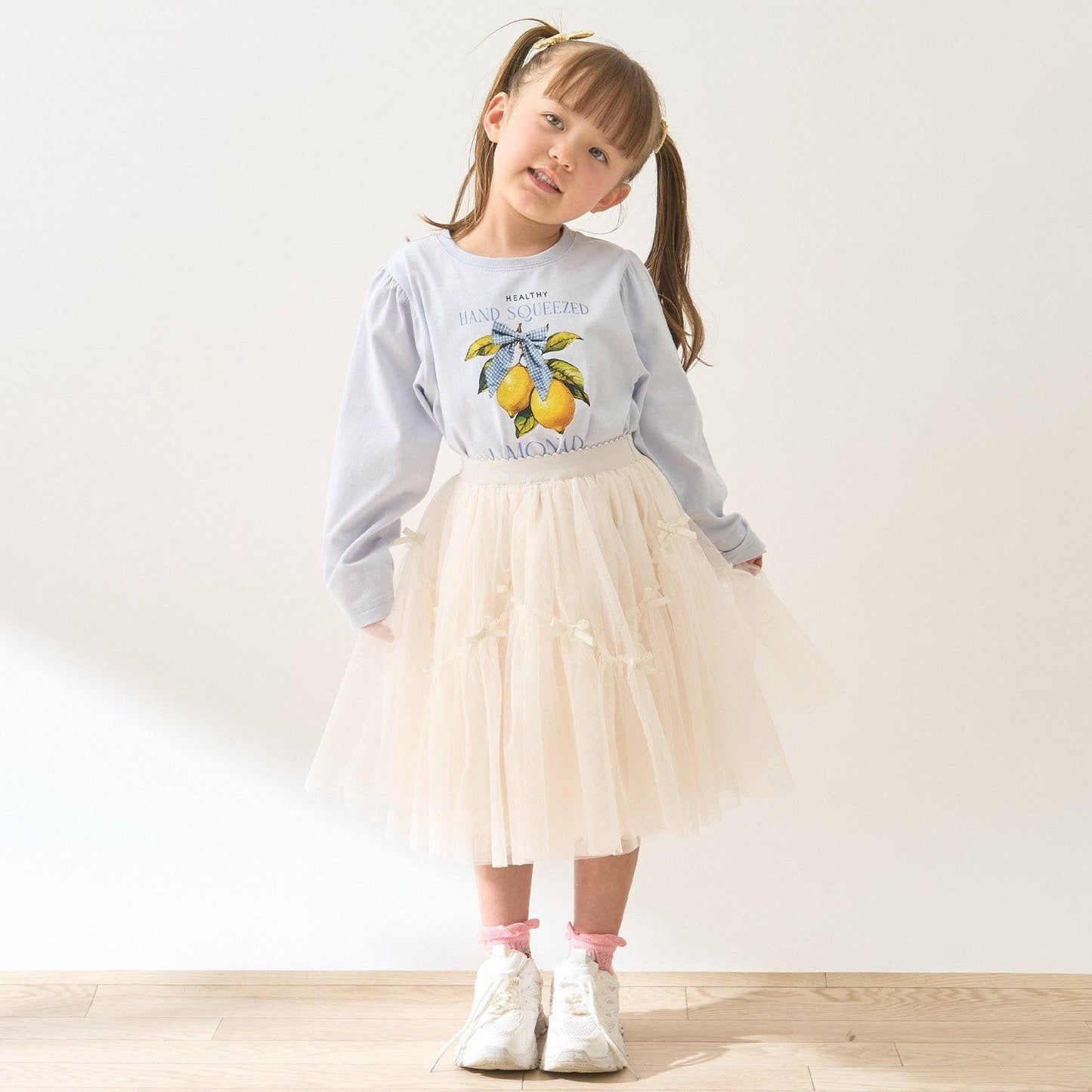 波浪拼接＋多褶設計＋網紗半身裙 Lycee mine Ballet系列