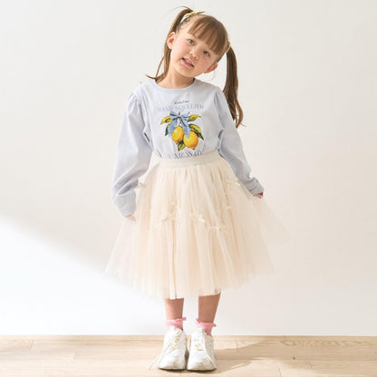 波浪拼接＋多褶設計＋網紗半身裙 Lycee mine Ballet系列