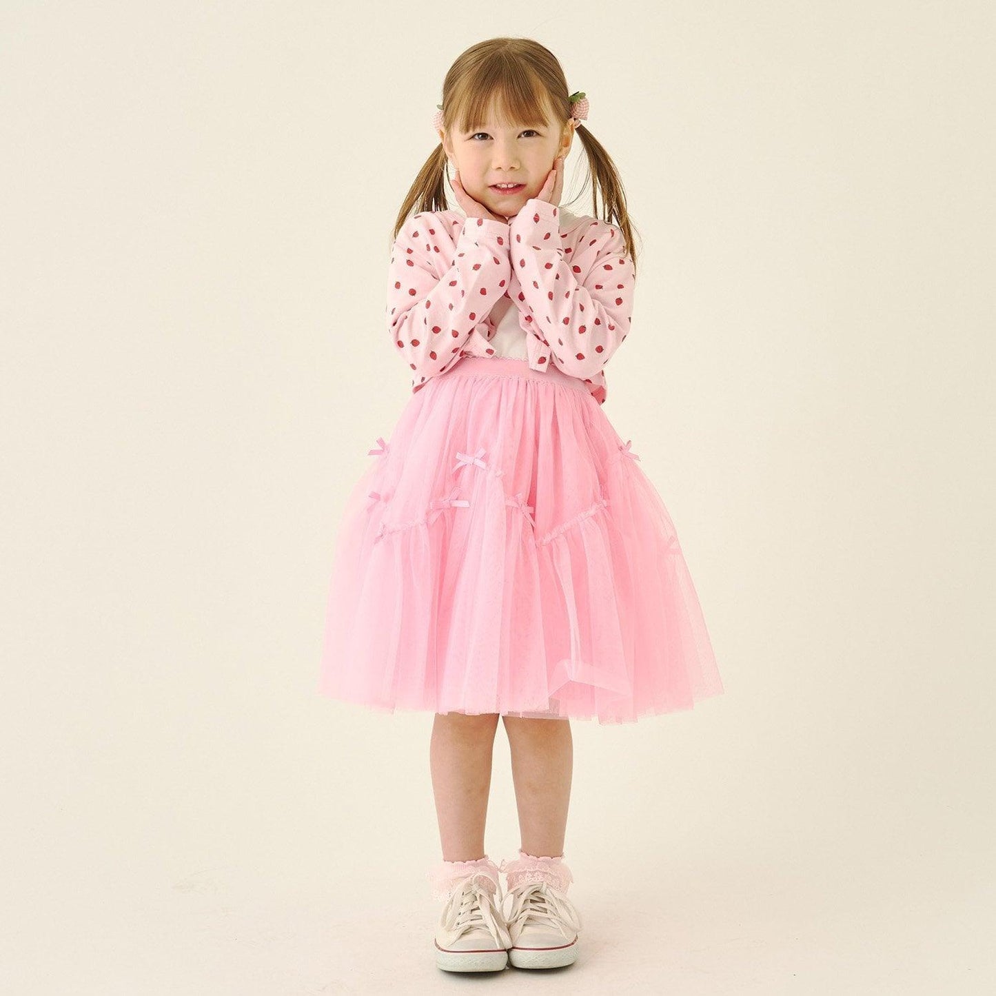 波浪拼接＋多褶設計＋網紗半身裙 Lycee mine Ballet系列