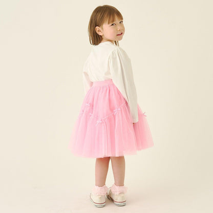波浪拼接＋多褶設計＋網紗半身裙 Lycee mine Ballet系列