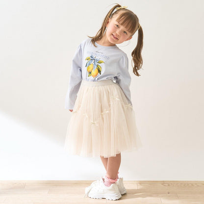 速幹防曬不變形 拼色水果印花 蓬袖A字版型 Lycee mine芭蕾系列 T恤