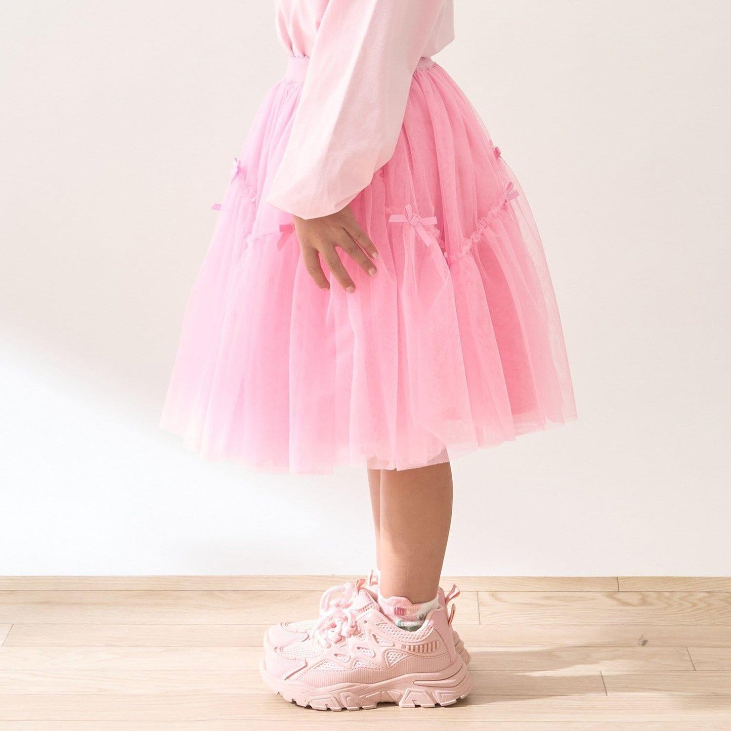 波浪拼接＋多褶設計＋網紗半身裙 Lycee mine Ballet系列
