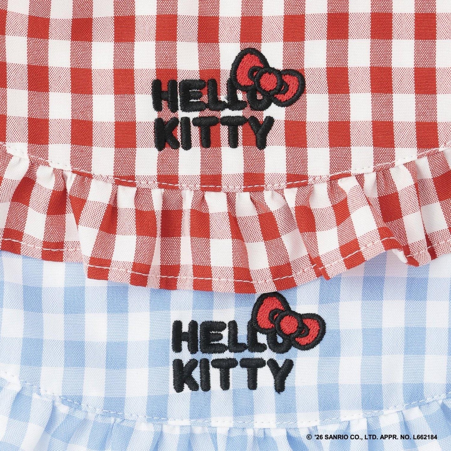 サンリオキャラクターズ（三麗鷗角色） Hello Kitty／庫洛米 組合刺繡襯衫