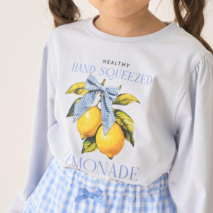 速幹防曬不變形 拼色水果印花 蓬袖A字版型 Lycee mine芭蕾系列 T恤