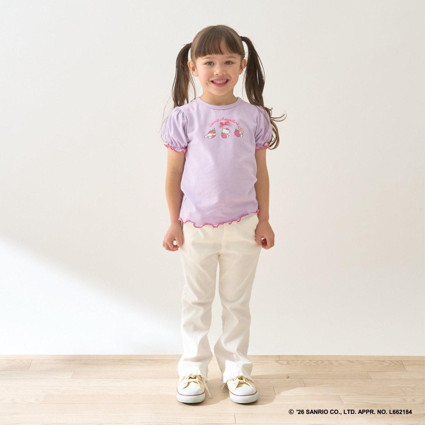 サンリオキャラクターズ（三麗鷗角色） 草莓小屋印花T恤