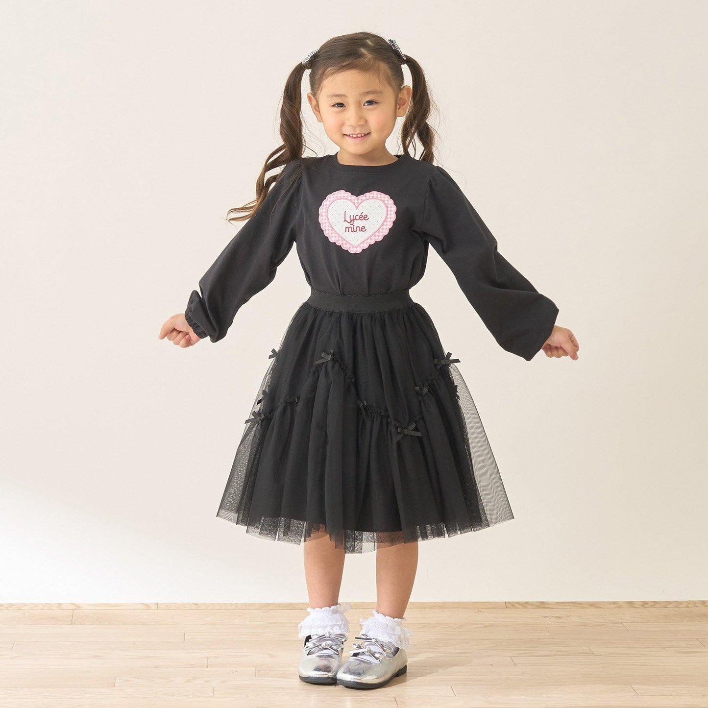 波浪拼接＋多褶設計＋網紗半身裙 Lycee mine Ballet系列