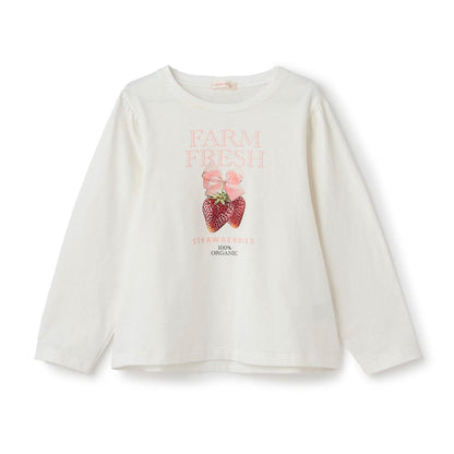 速幹防曬不變形 拼色水果印花 蓬袖A字版型 Lycee mine芭蕾系列 T恤