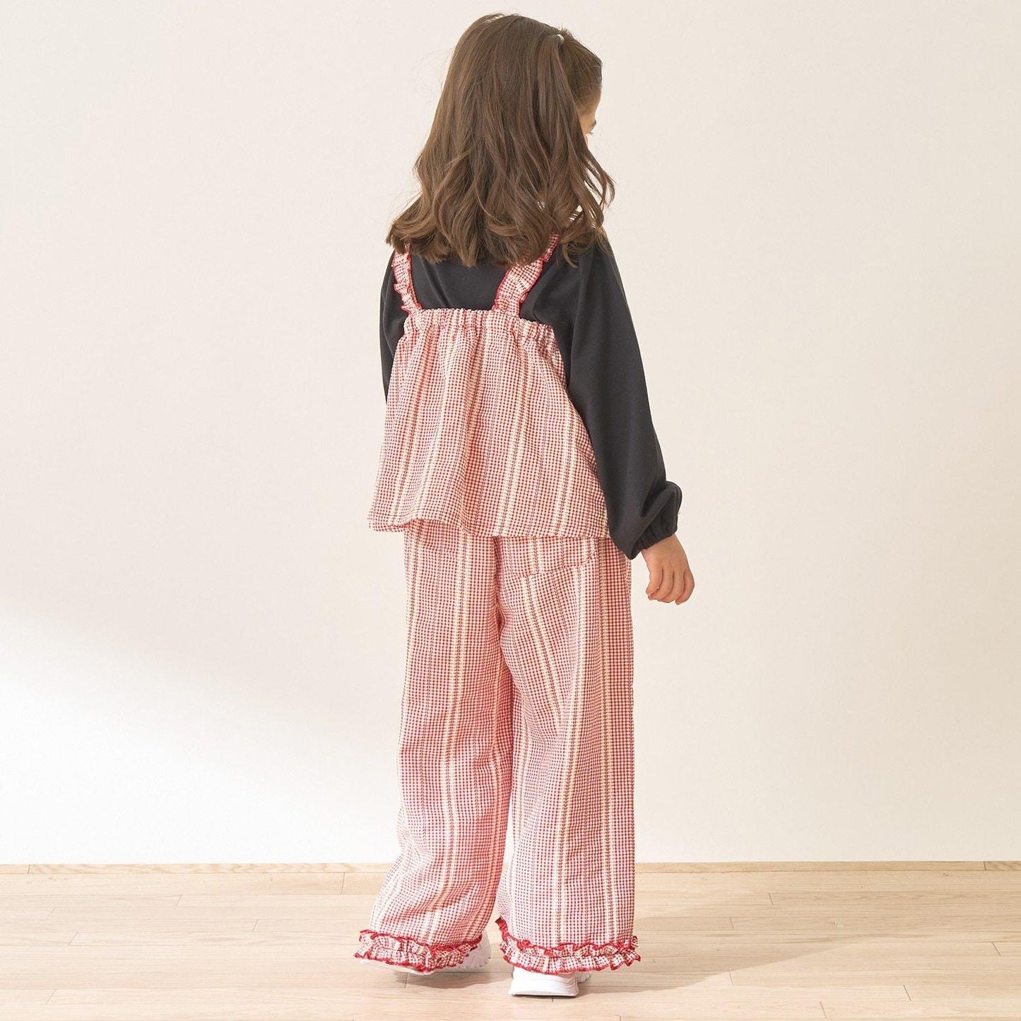 蝴蝶結吊帶上衣＋寬鬆長褲 套裝 Lycee mine芭蕾系列