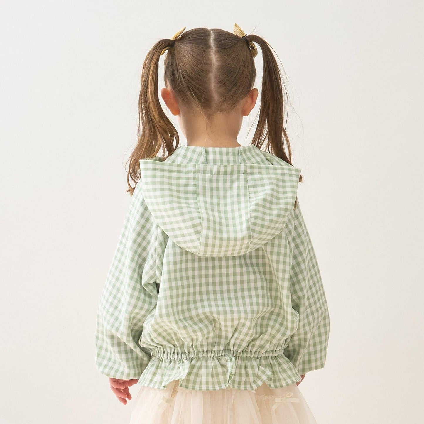 防紫外線加工 格紋荷葉邊 Lycee mine芭蕾系列 夾克外套