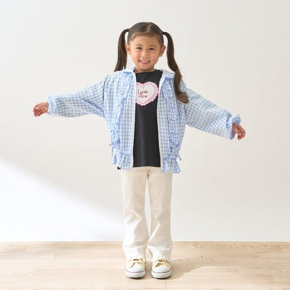 防紫外線加工 格紋荷葉邊 Lycee mine芭蕾系列 夾克外套