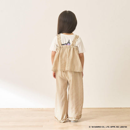 蝴蝶結吊帶上衣＋寬鬆長褲 套裝 Lycee mine芭蕾系列